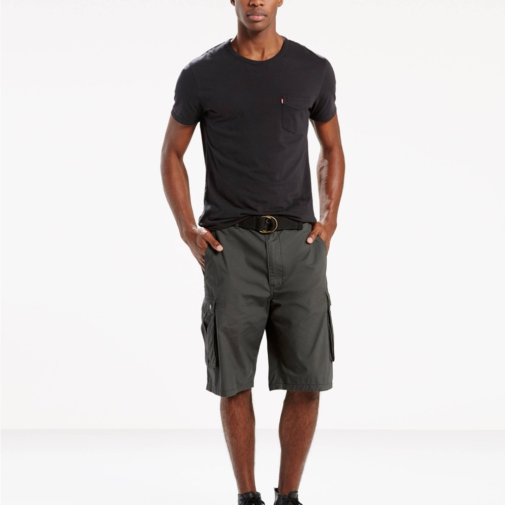 Men's Black Cargo Shorts
